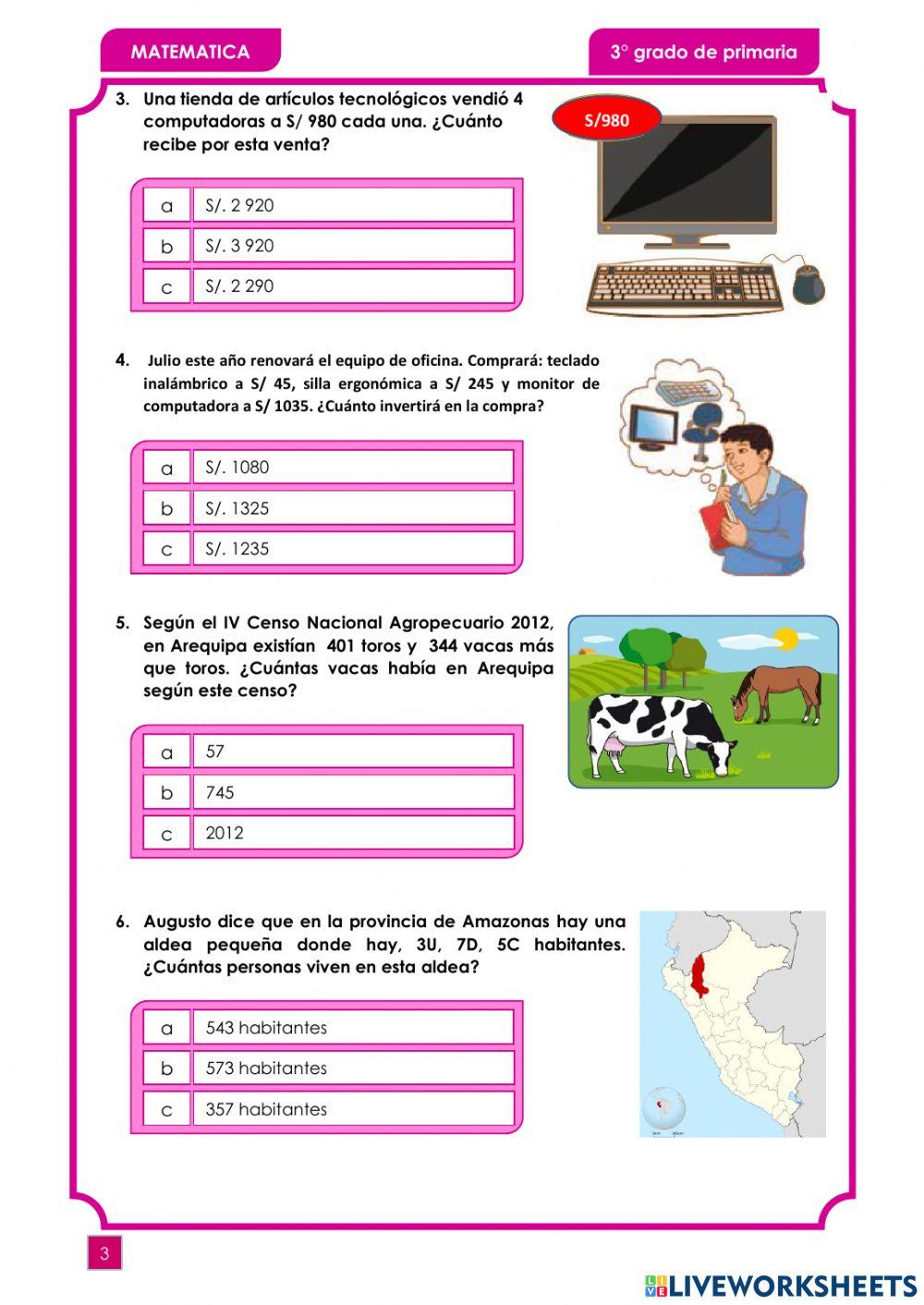 Evalueción Matemática