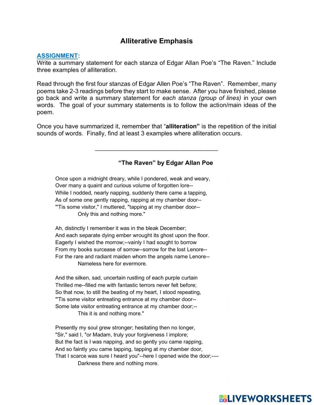 Alliterative Emphasis