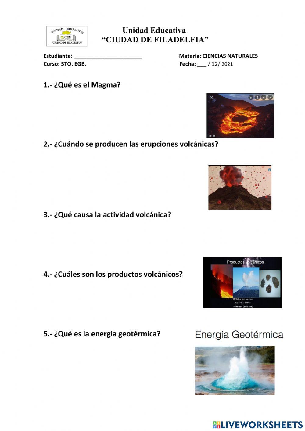 Erupciones volcanicas
