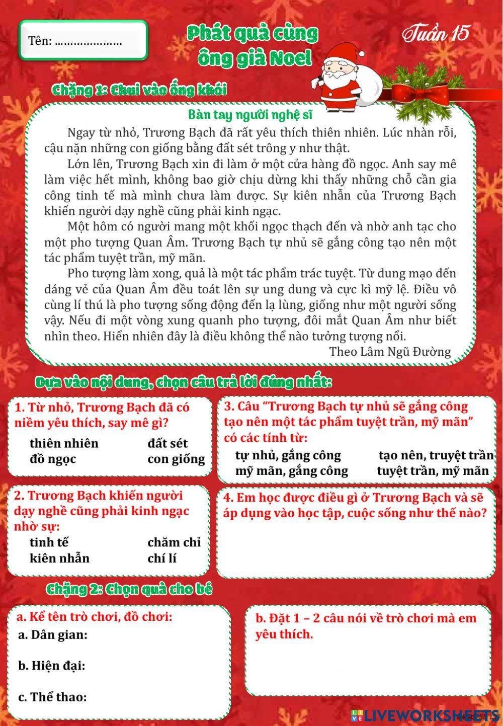 Phiếu tiếng việt tuần 15