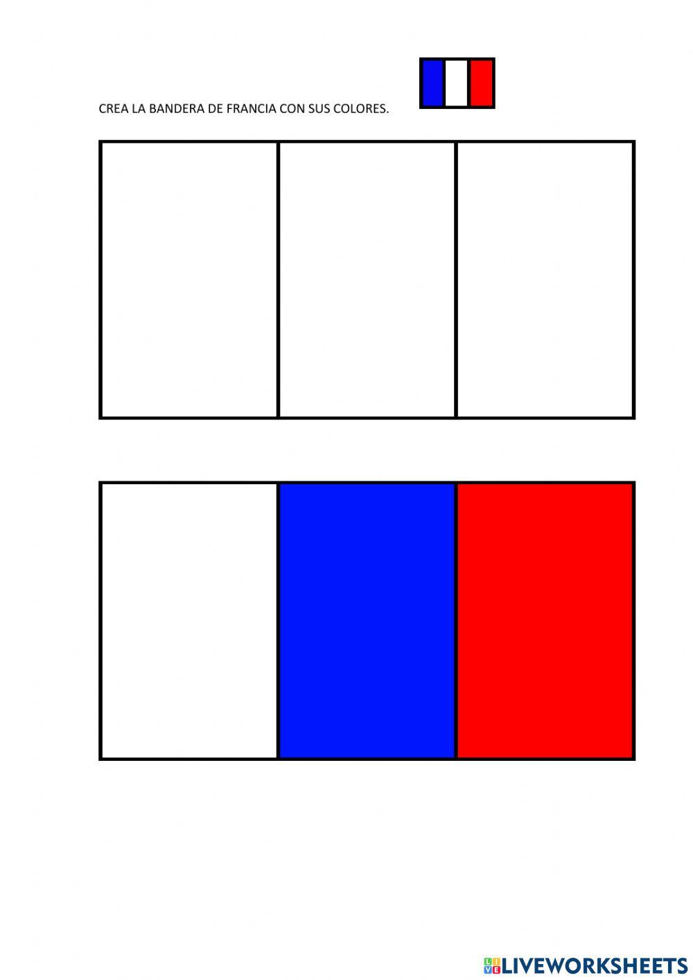 Crear la bandera de Francia