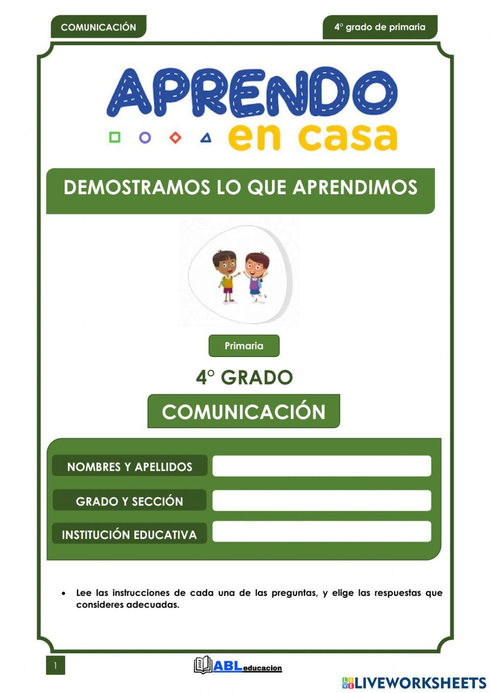 Examen de comunicación