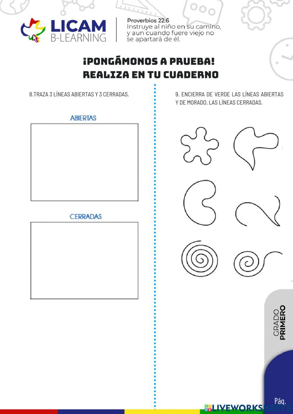 Lineas abiertas y cerradas