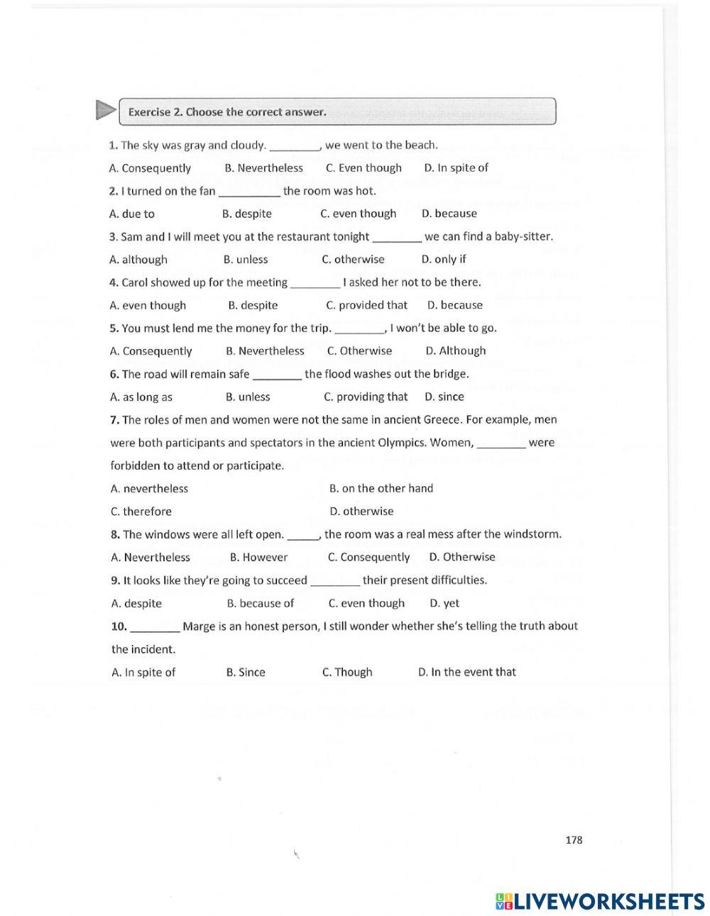 Unit 8 - conjunction