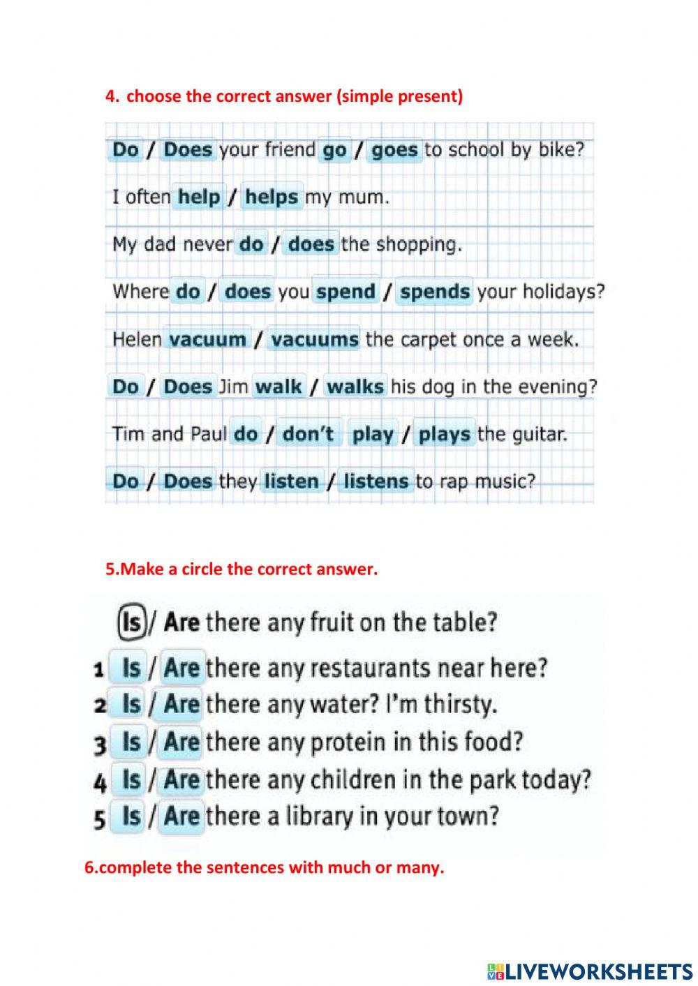 Seventh and eighth course