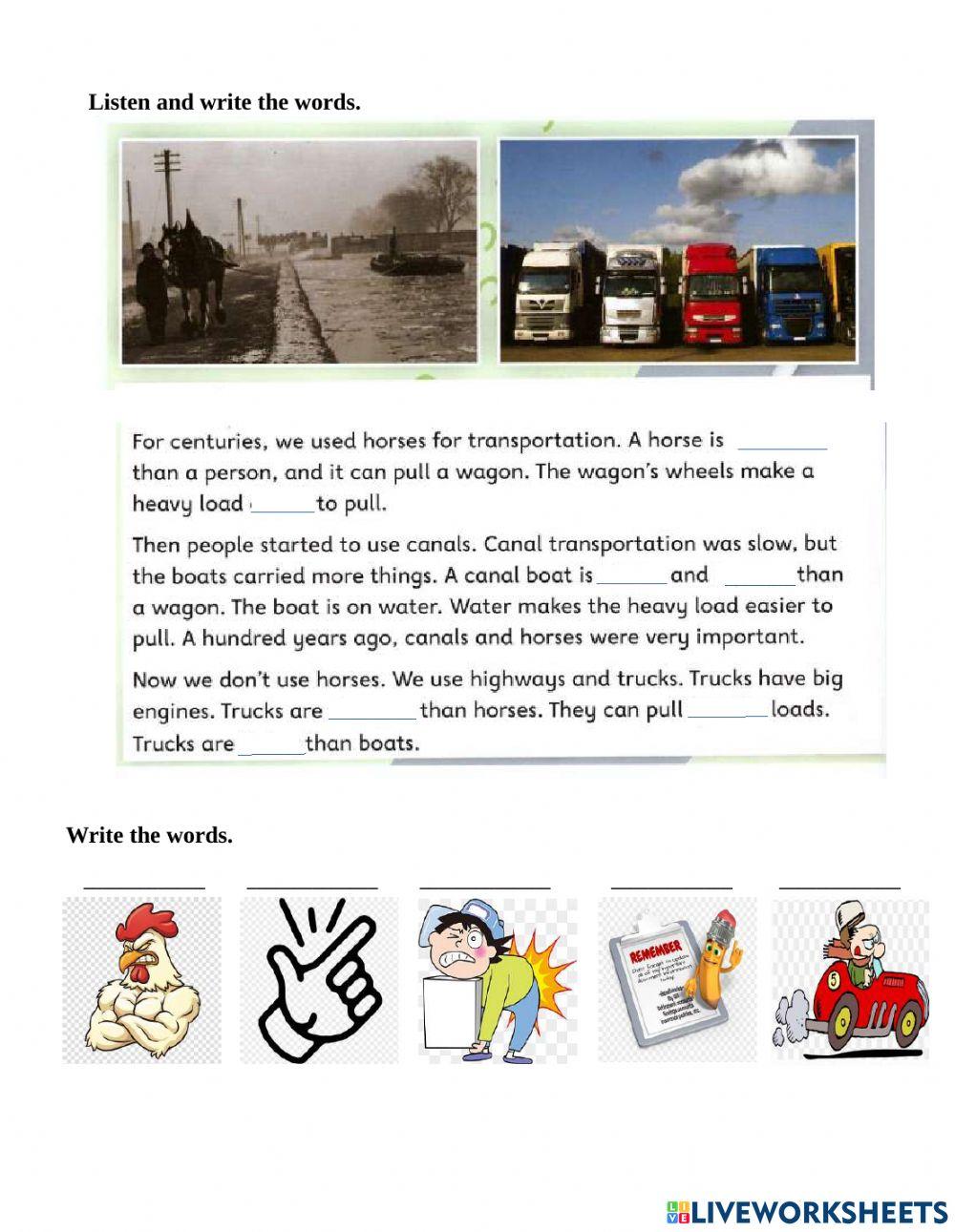 Comparative adjectives