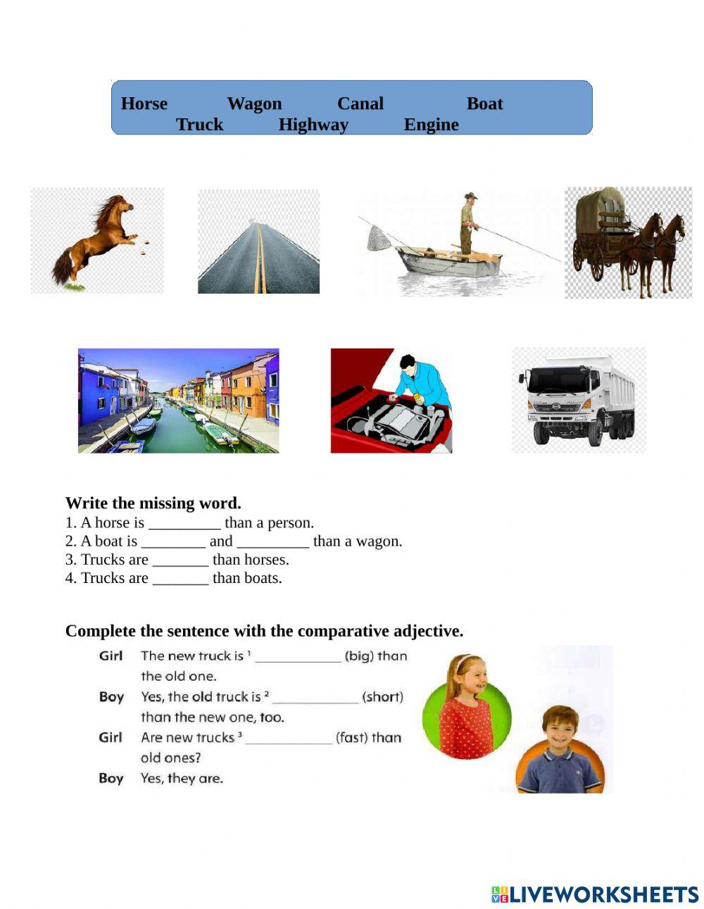 Comparative adjectives