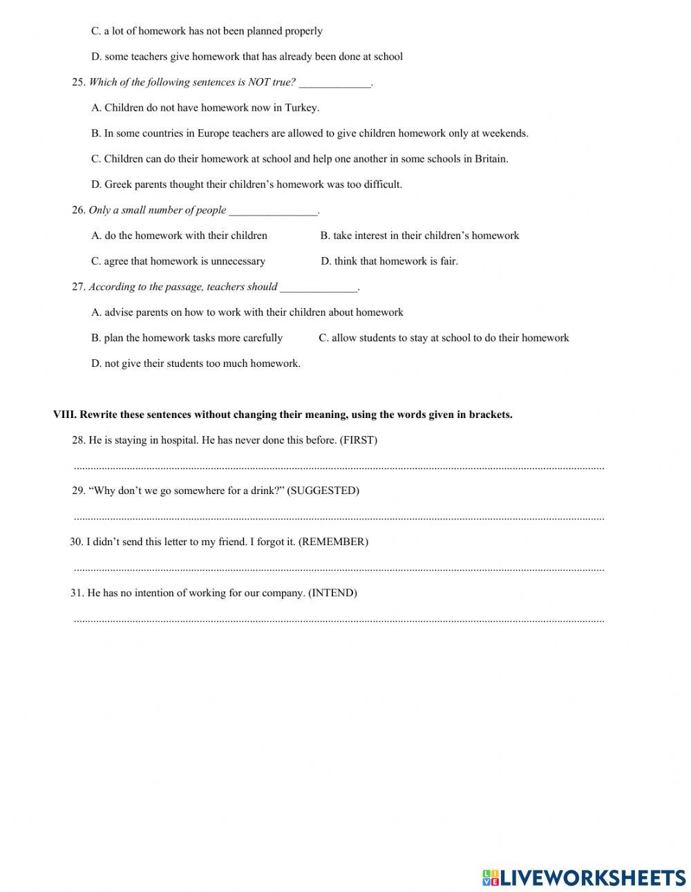 G10-mock test 1 - hk1