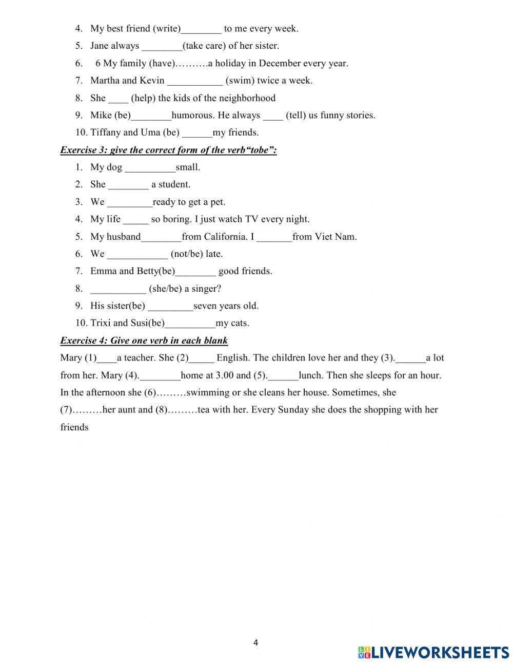 Simple present for beginners