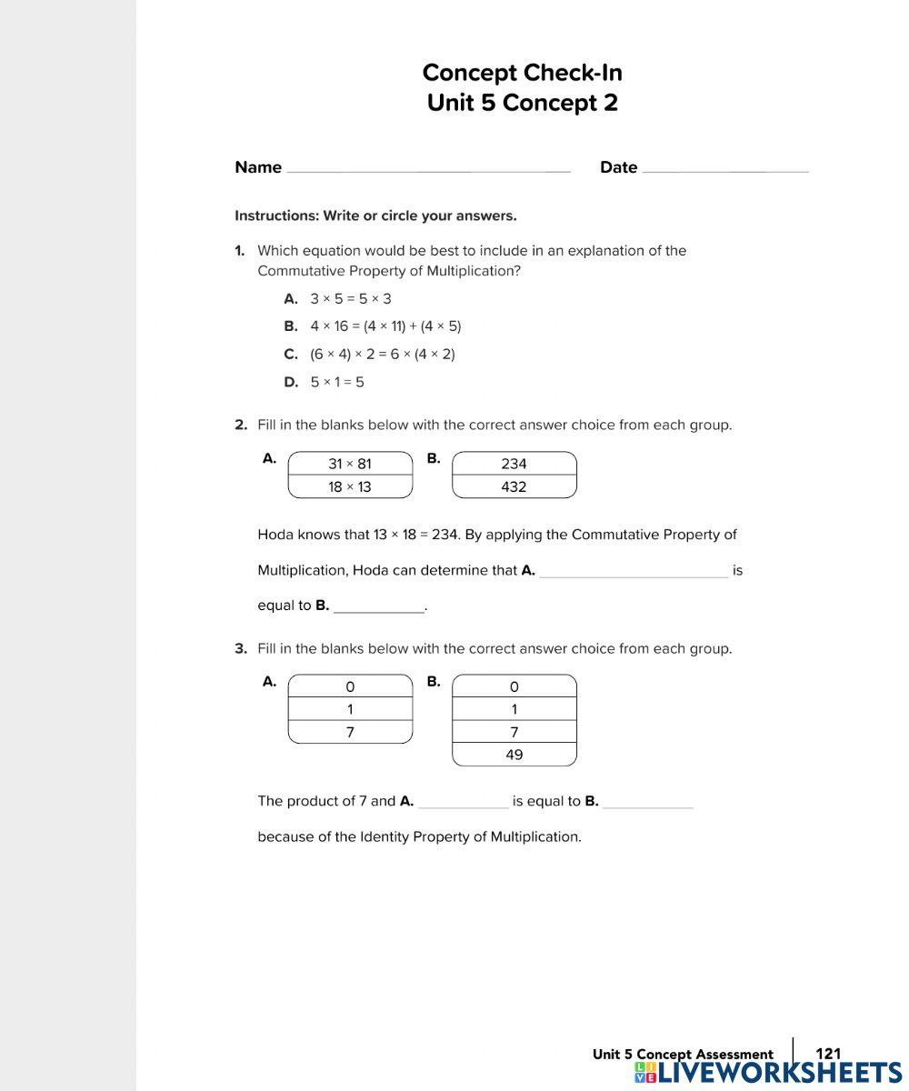 Multiplication properties