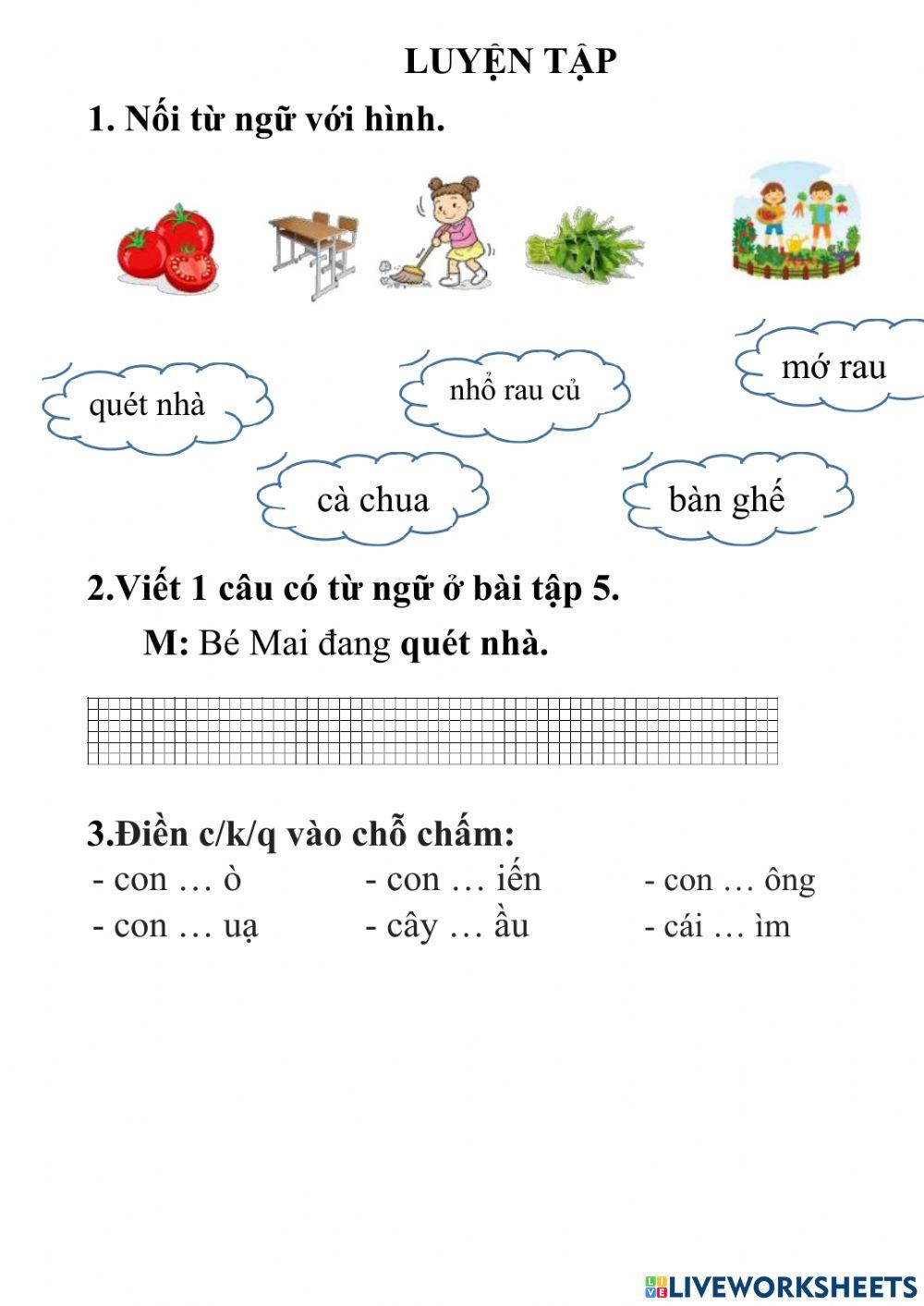 Ôn tập cuối tuần