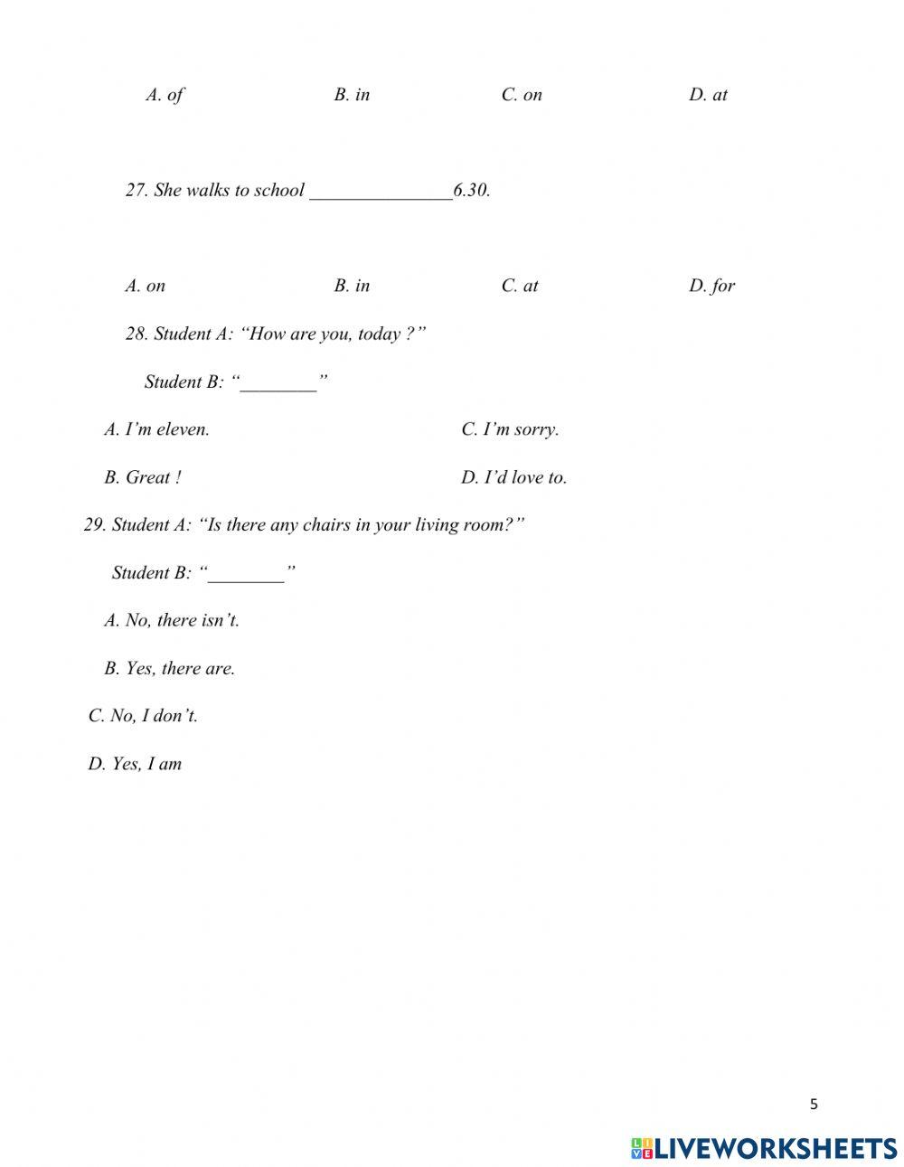 Revisin- english 6 - right on 18.12