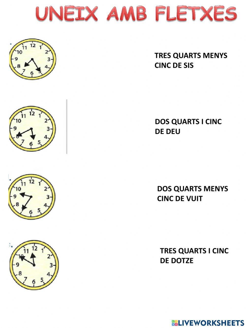 Numeració 3 xifres, rellotge, fraccions