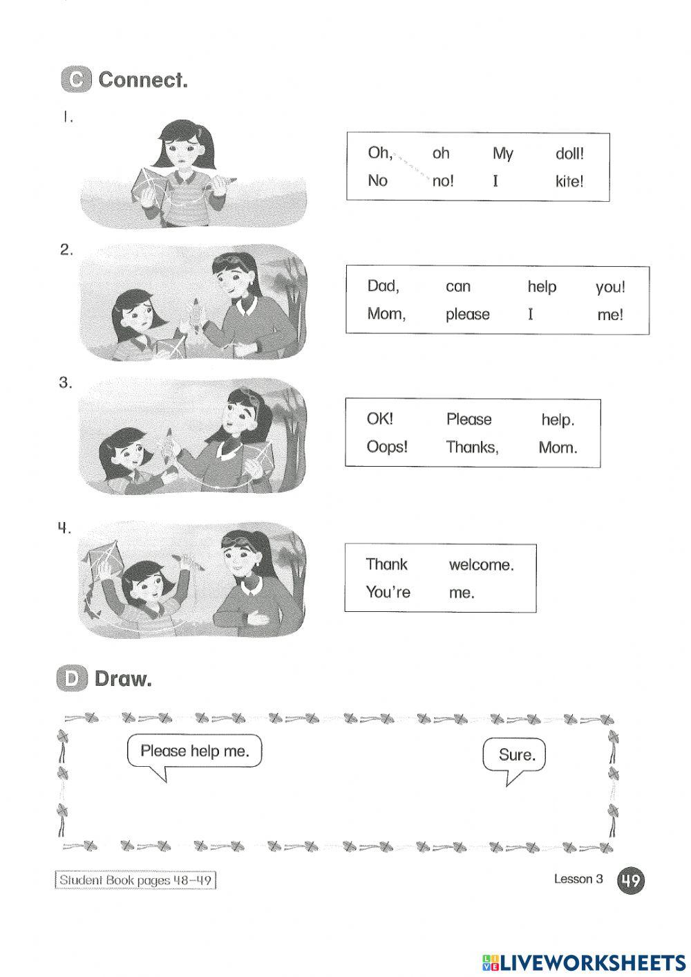 Everybody up 1 unit 5 lesson 2 online exercise for | Live Worksheets
