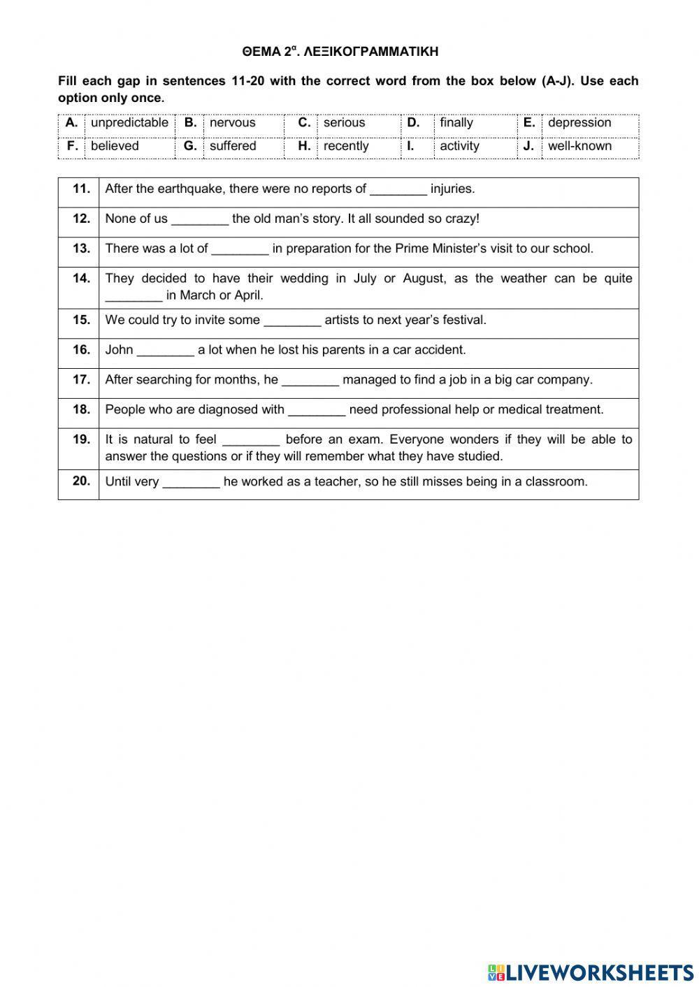 Τράπεζα Θεμάτων-Α' Λυκείου-Αγγλικά-12189-Vincent van Gogh