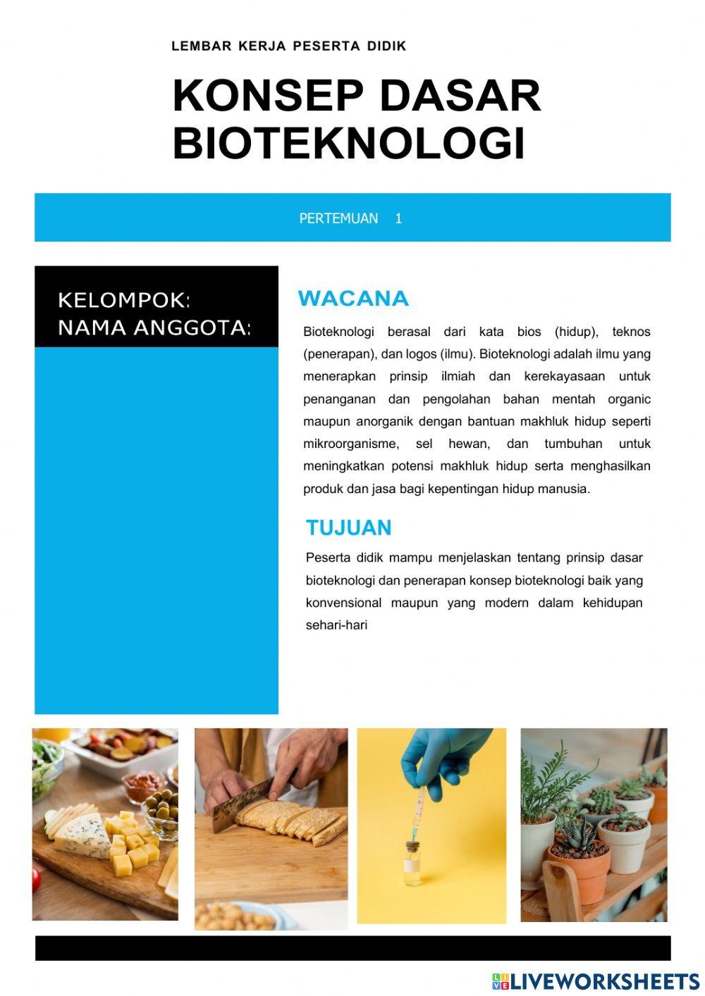 Konsep Dasar Bioteknologi