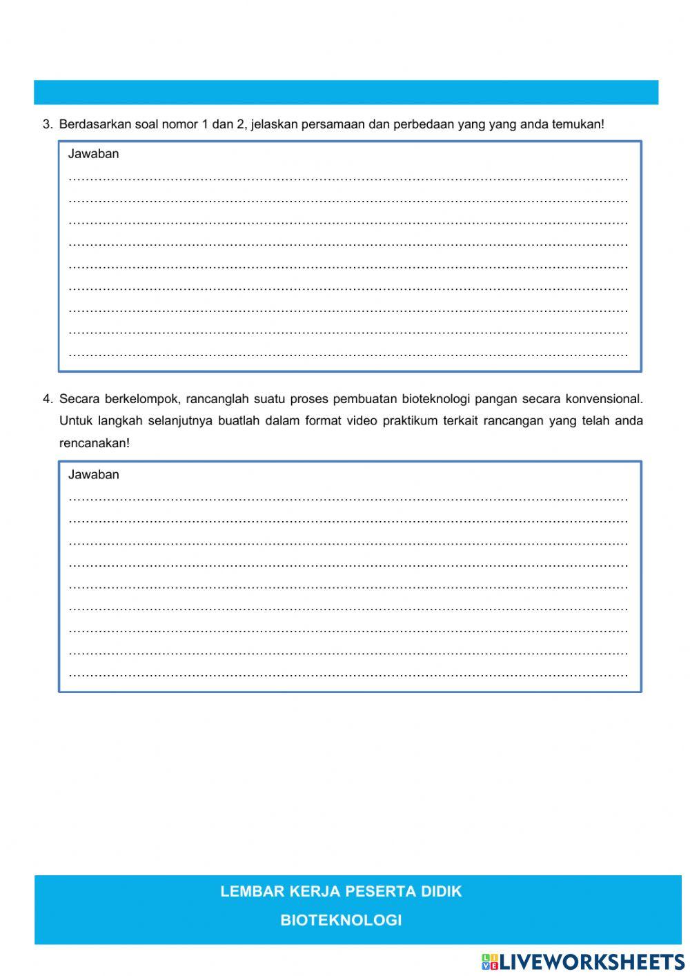 Konsep Dasar Bioteknologi