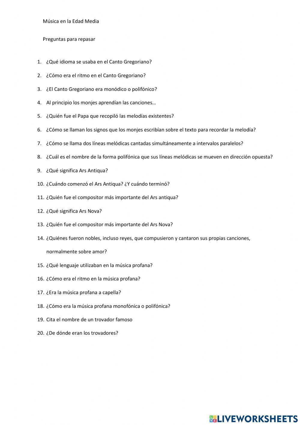 La música en la Edad Media