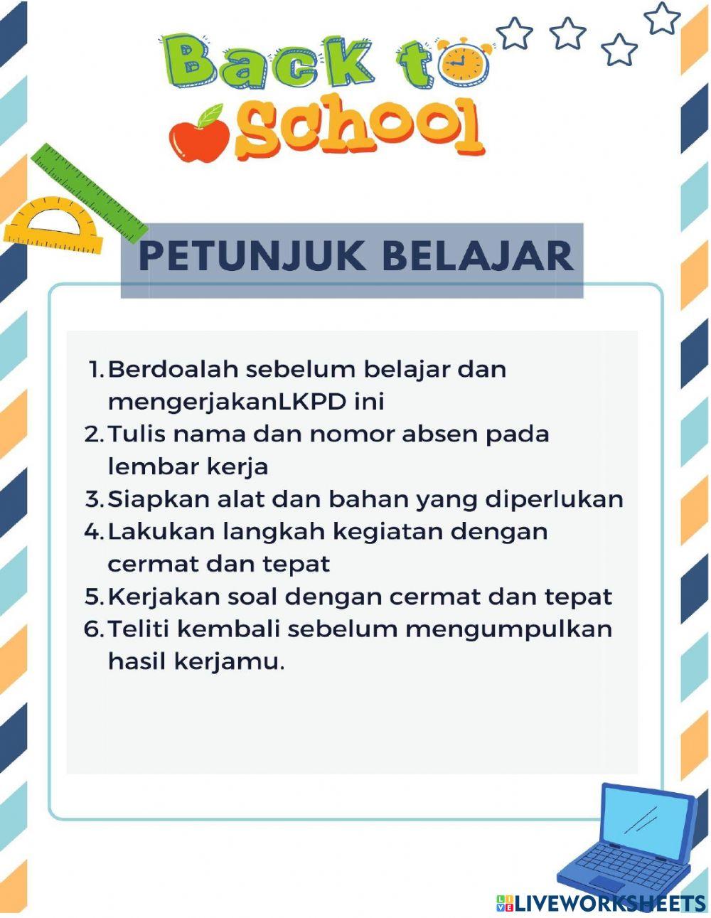 LKPD Tema 1 subtema 1 pembelajaran 1