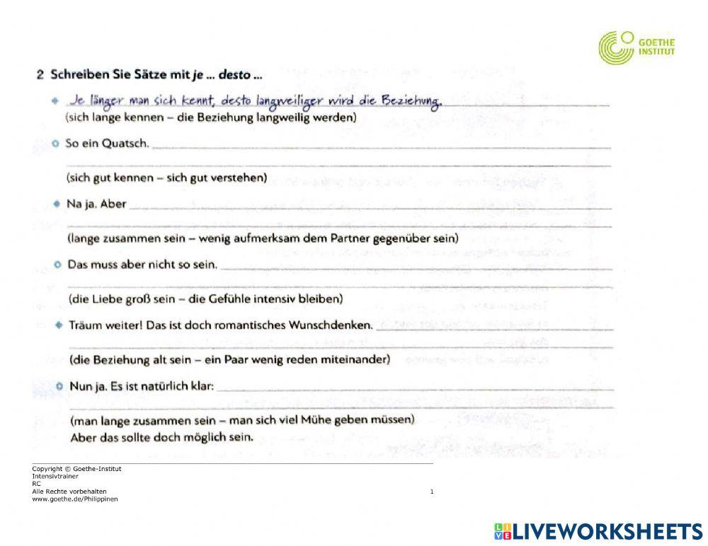 Je länger man sich kennt, desto langweiliger wird die Beziehung.