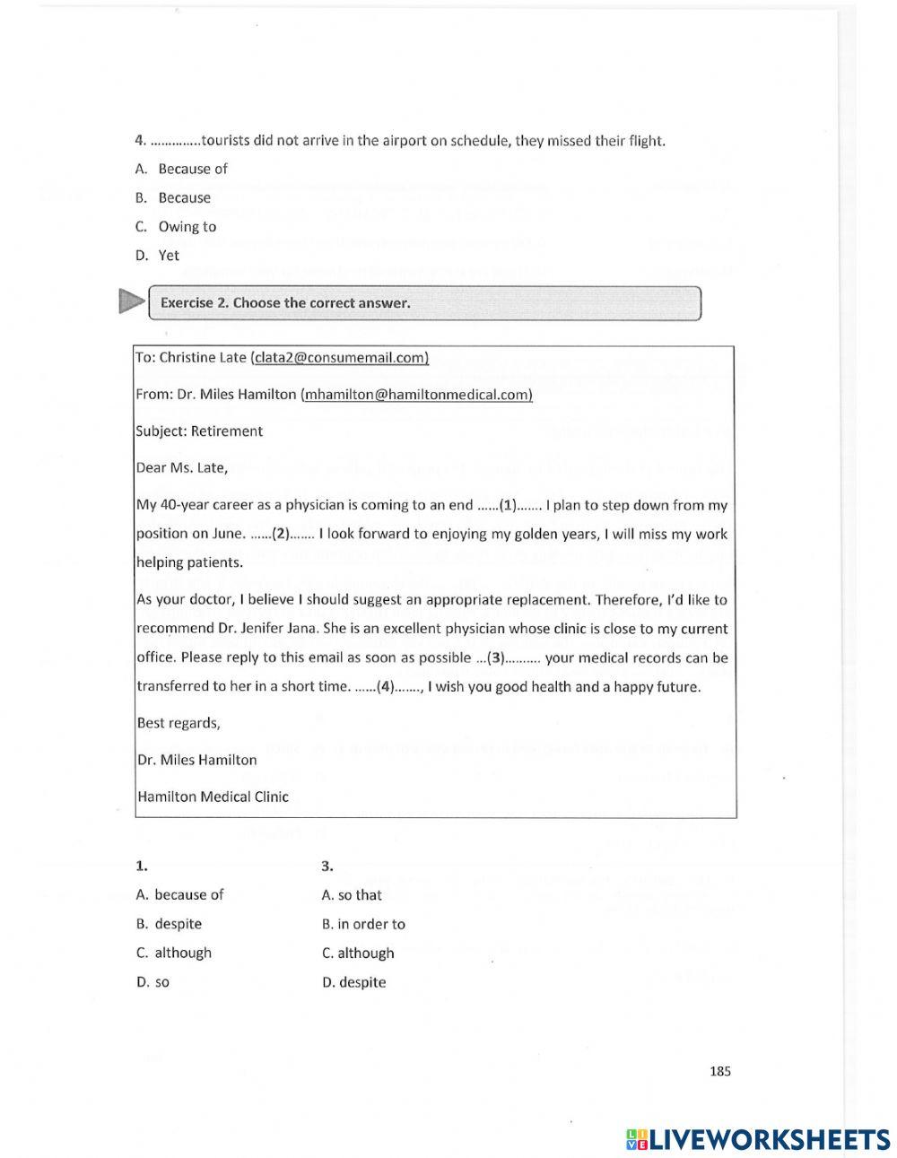 Unit 9 - prepositions