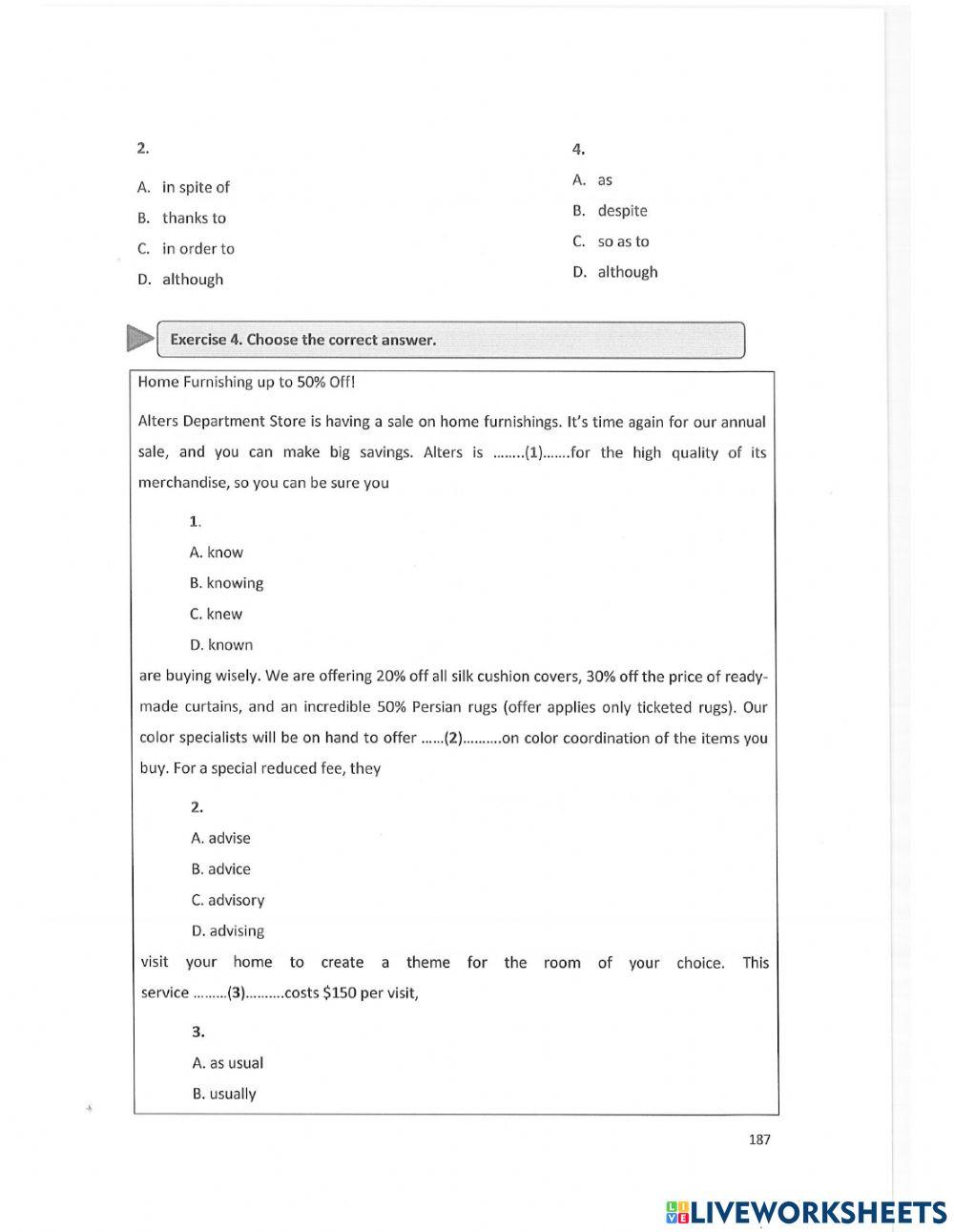 Unit 9 - prepositions
