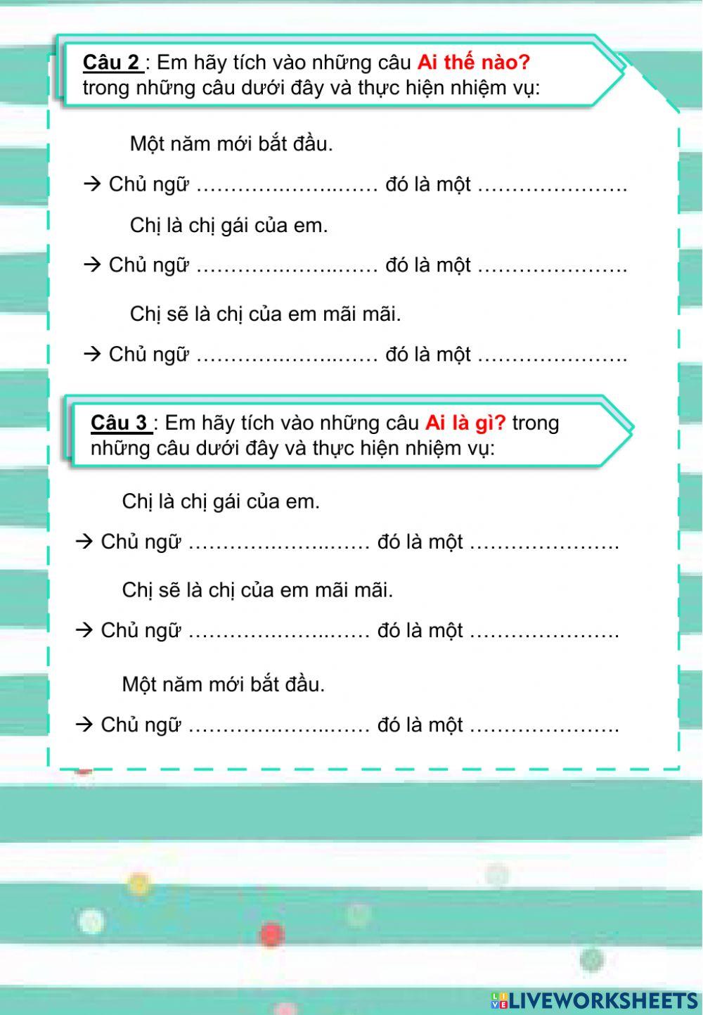 LTVC 5 - Ôn tập về từ loại