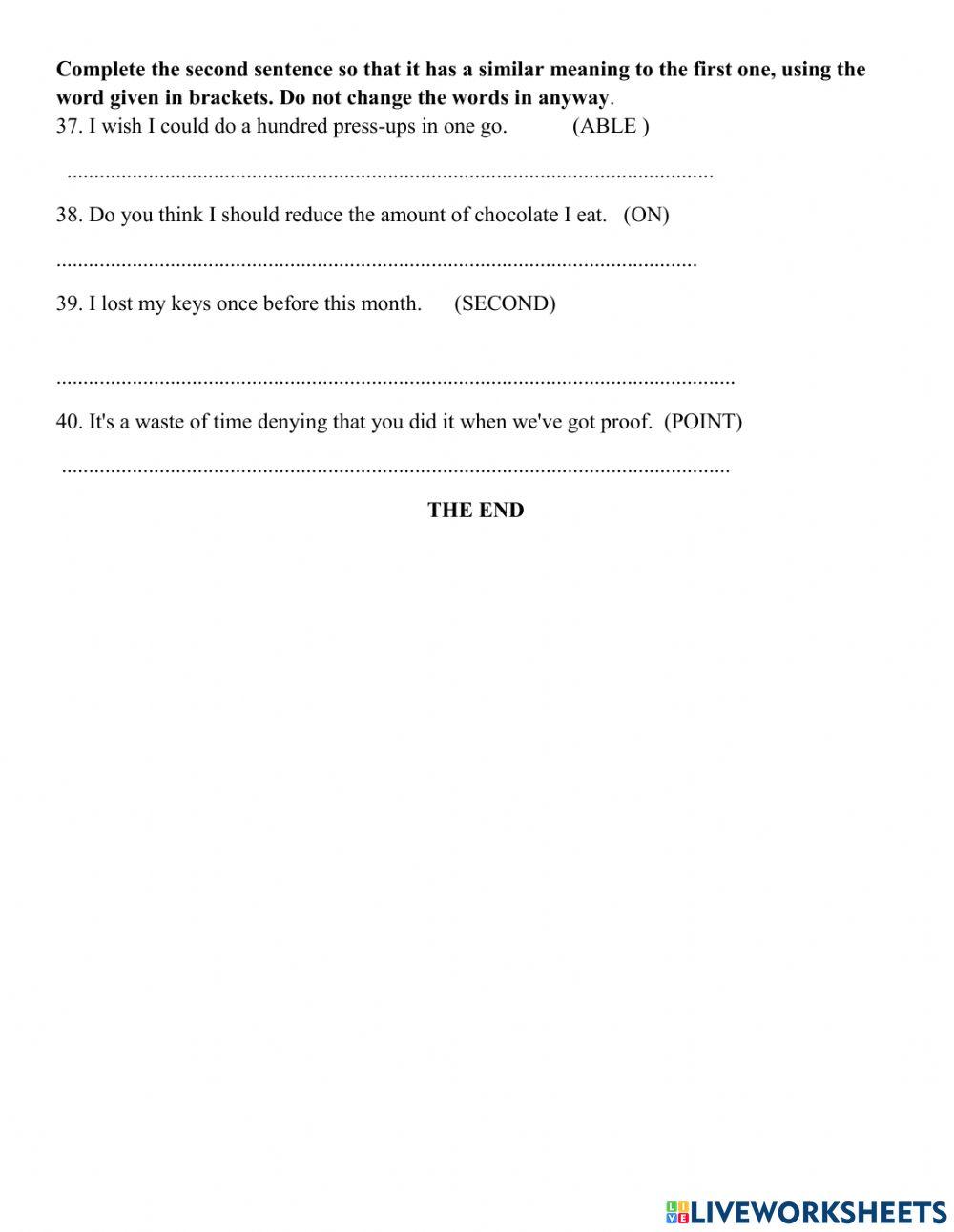 Practice test 3- grade 9