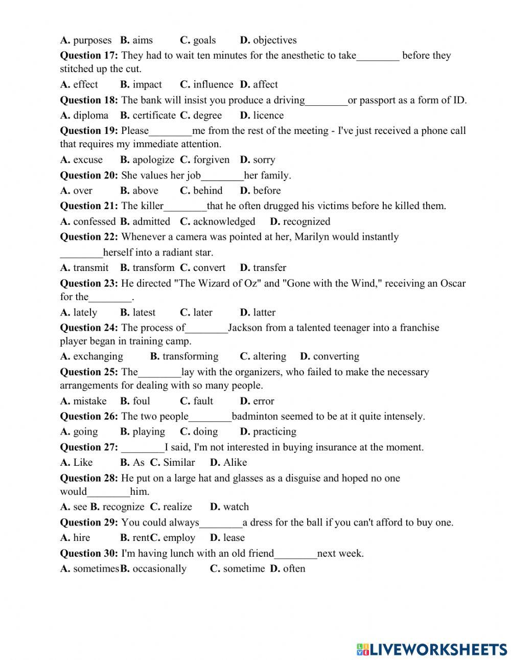 Những câu dễ gây nhầm lẫn - p1