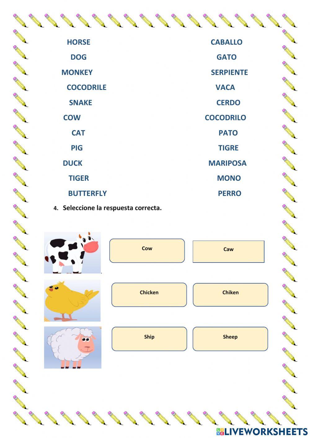 Evaluación sumativa inglés