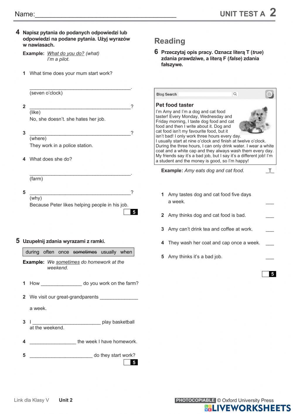 6801851 link 5 unit 2 test dorpie liveworksheets