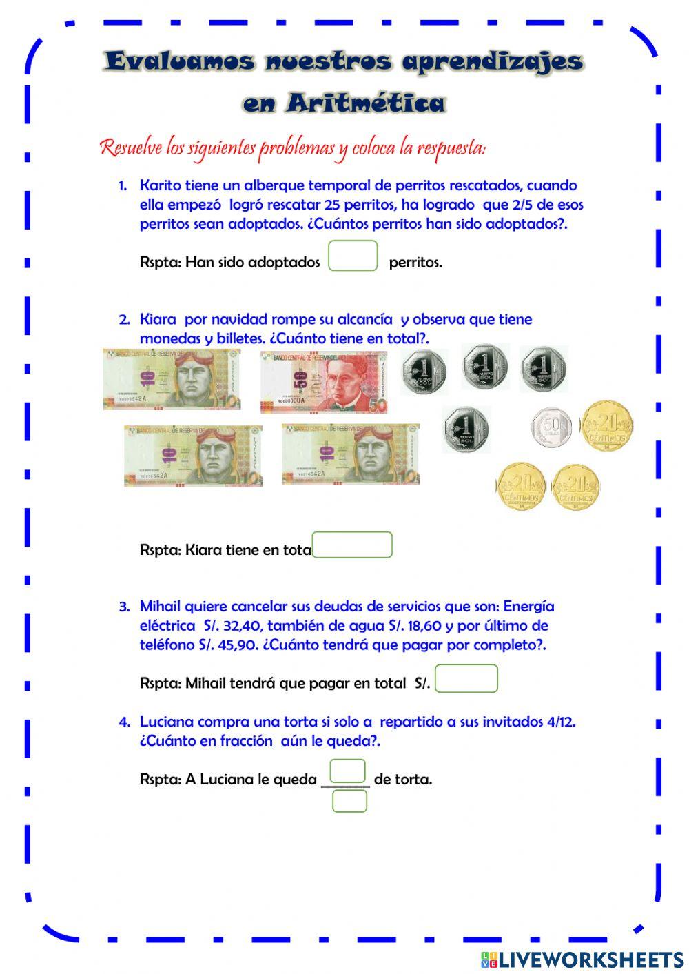 Reflexiono en Aritmética