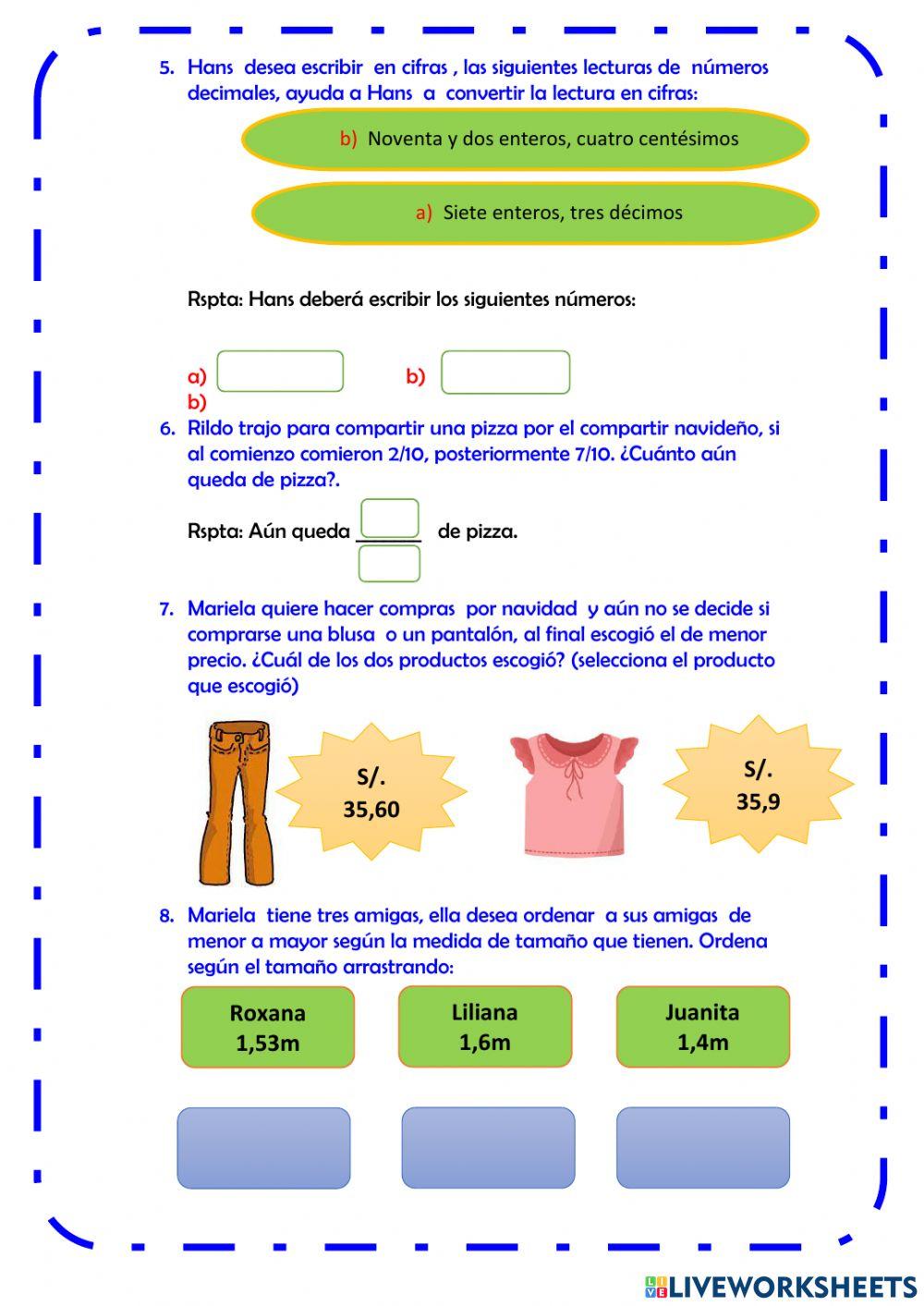 Reflexiono en Aritmética