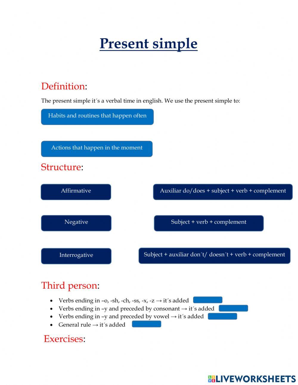 Present simple liveworksheets 1700922