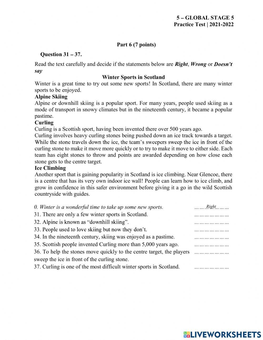 GS5-EOT-Practice Test 1-Reading & Writing