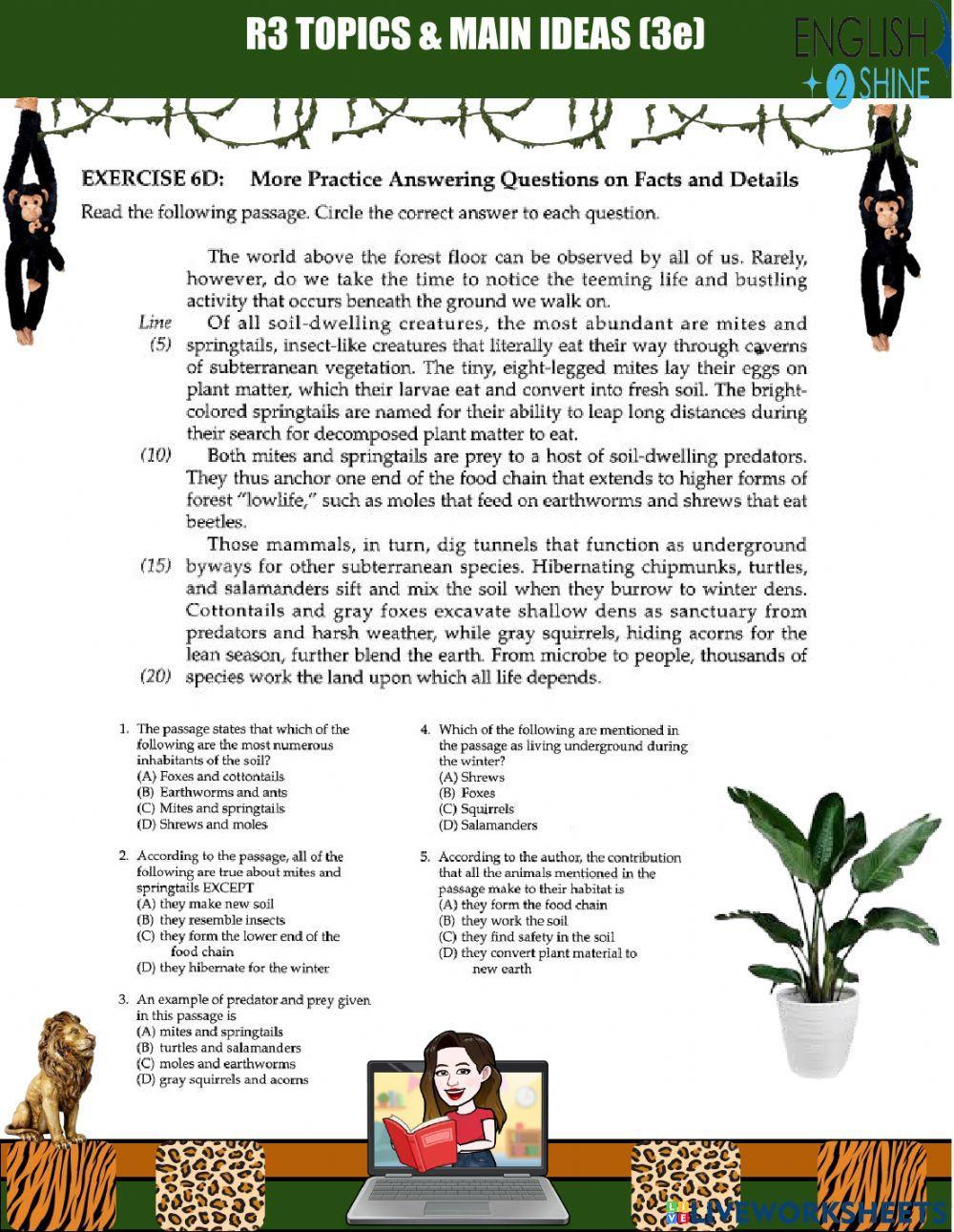 Details and factual information