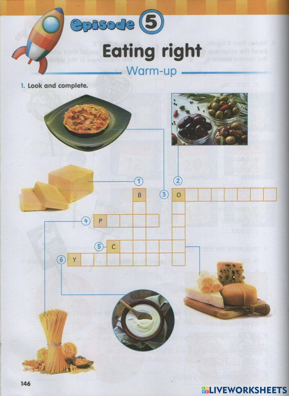 ENGLISH YEAR 4 Video worksheets page 146