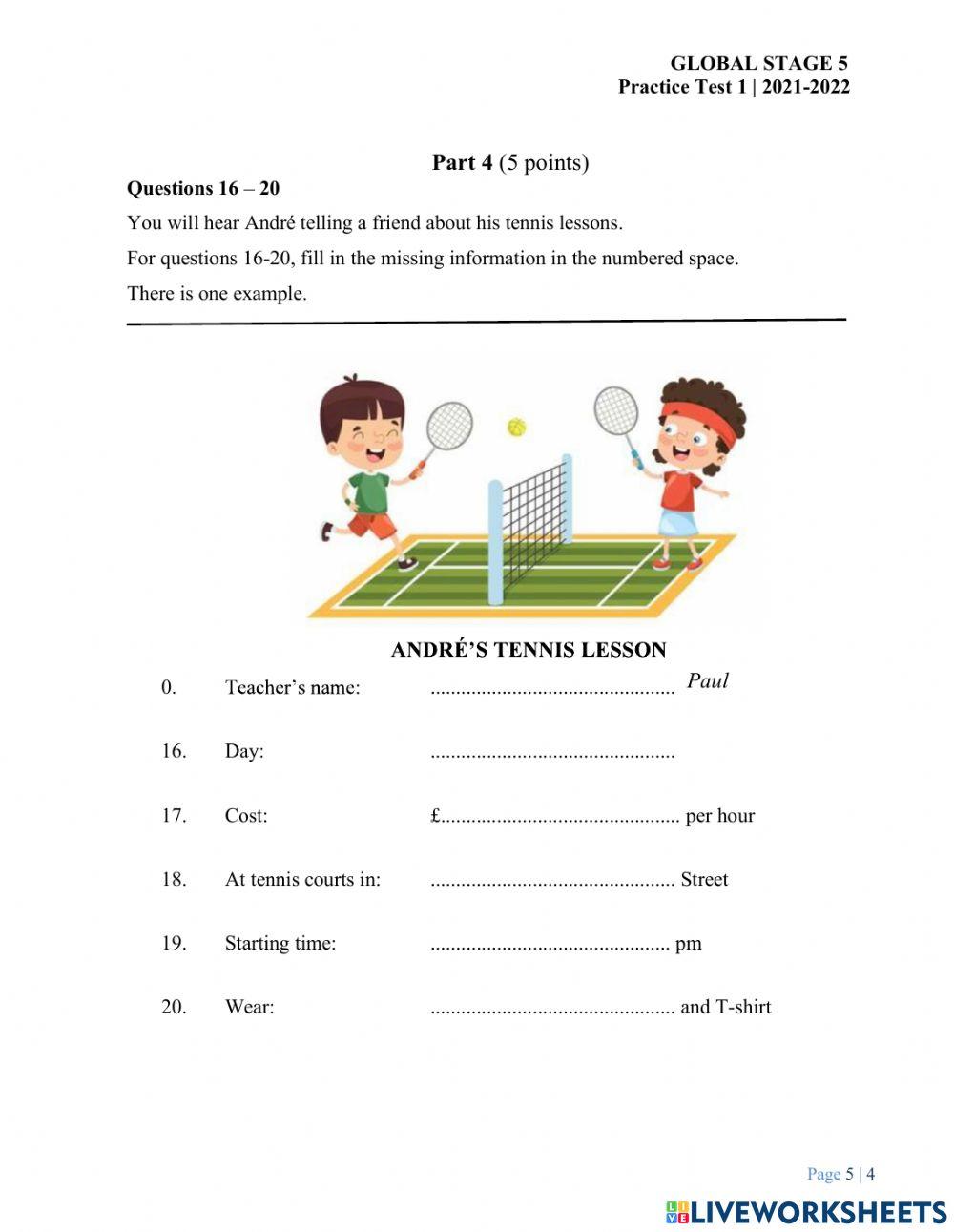 GS5-EOT-Practice Test 1-Listening