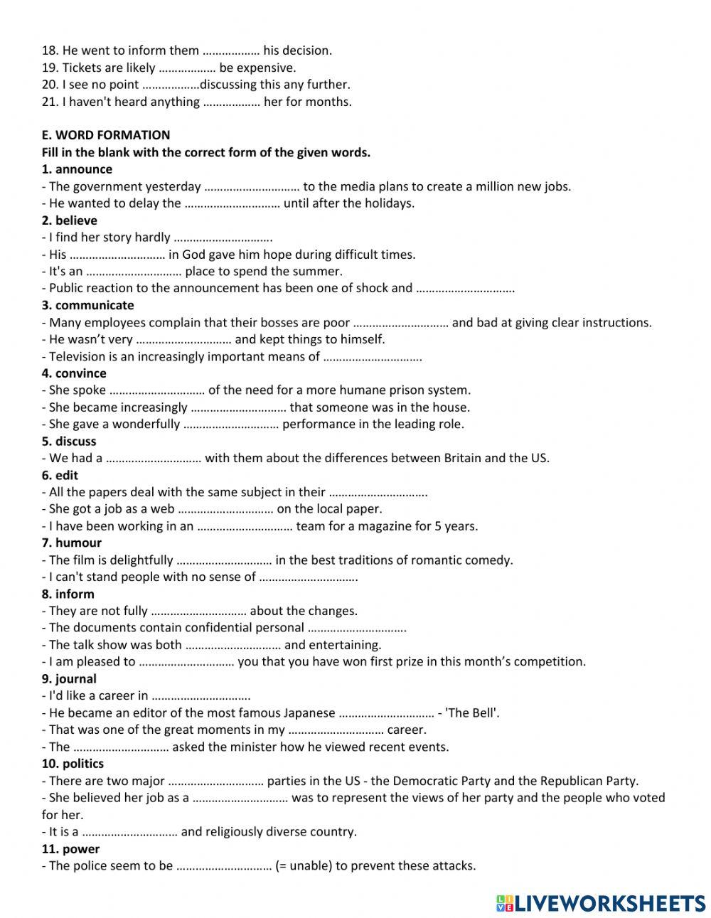 B2 - Unit 8 - Review p2