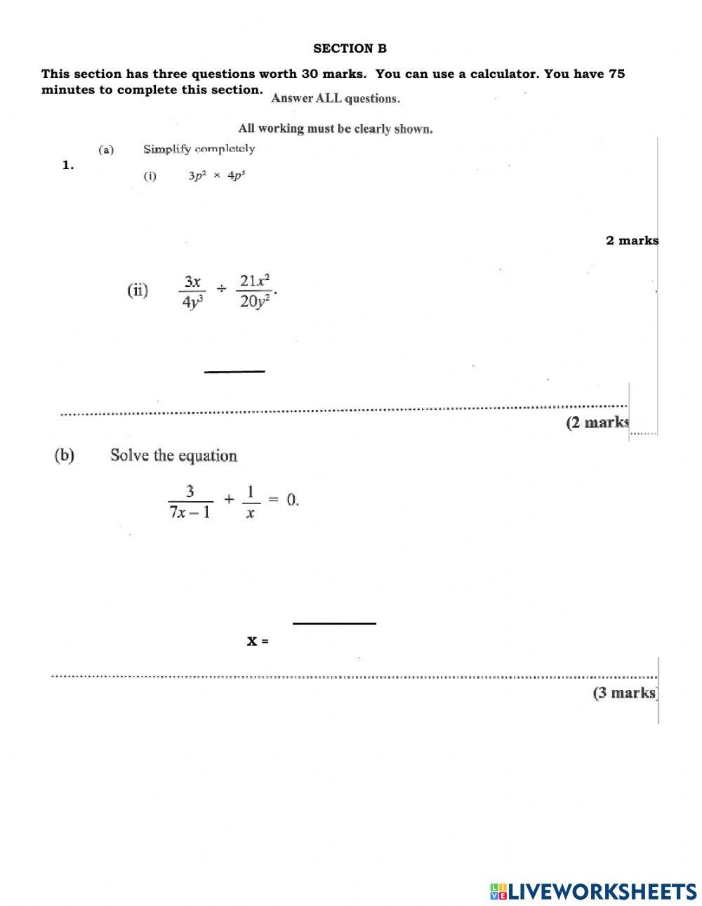 5 Science EOT1 Paper 2