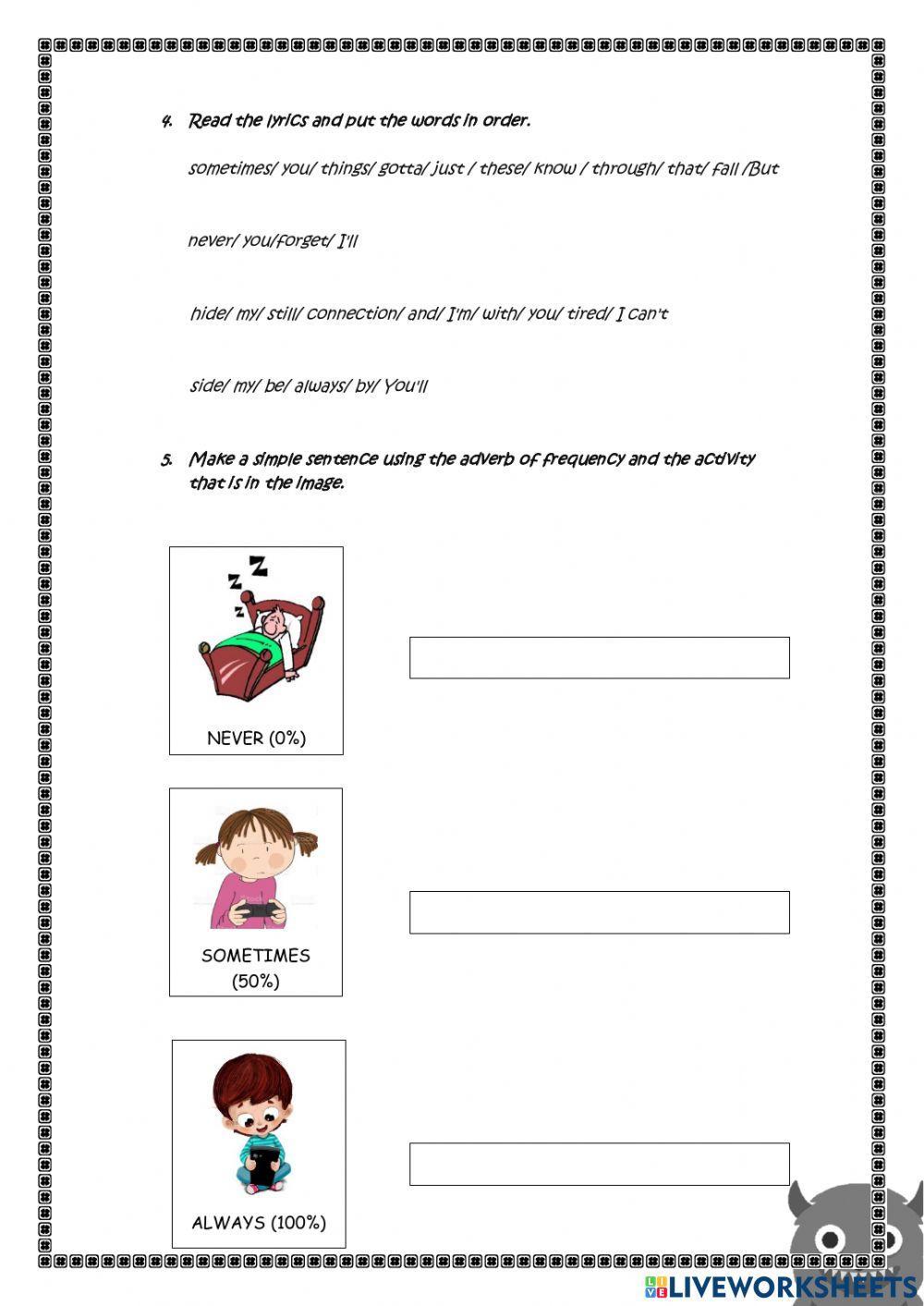 I NEVER FORGET YOU(Adverbs of frequency)