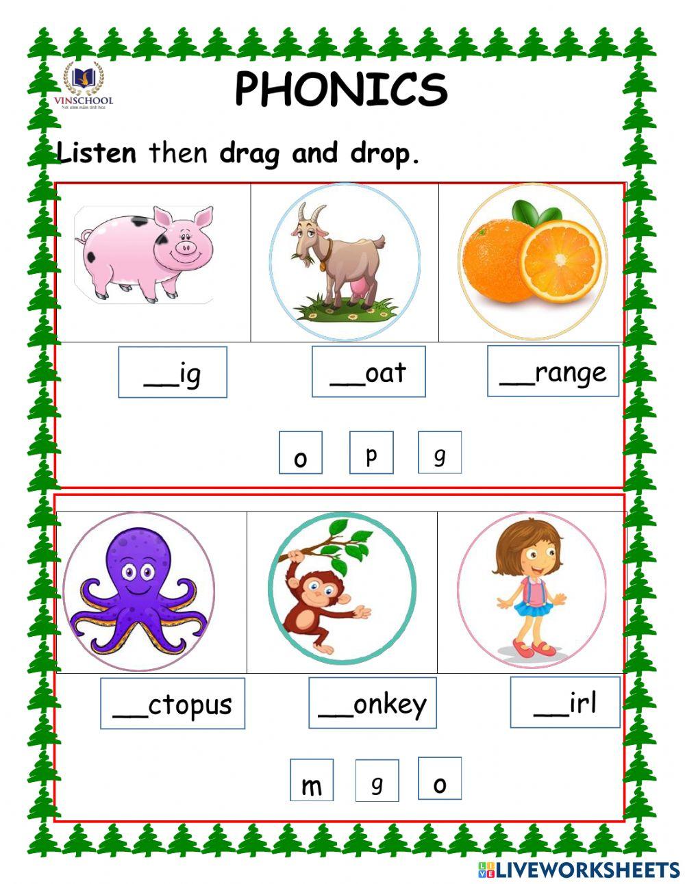 1701224 phonics pineapple127 liveworksheets