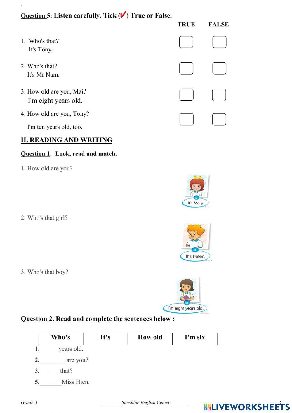 English 3 test 7 (unit 4)