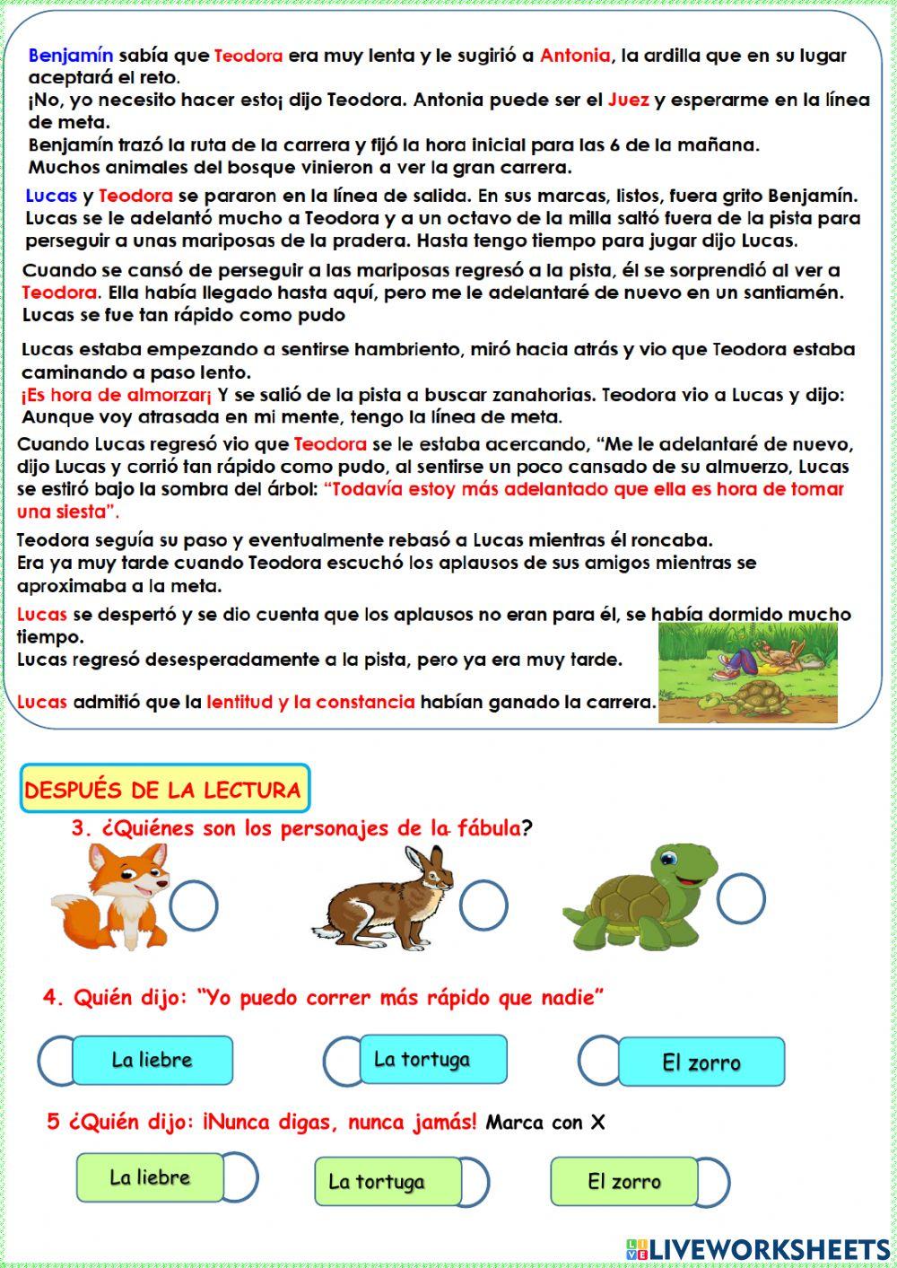 La asombrosa carrera entre la liebre y la tortuga