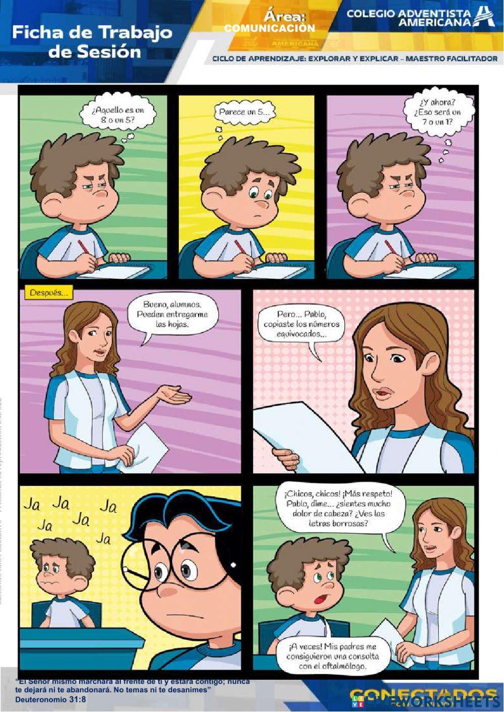 Las historietas y las onomatopeyas