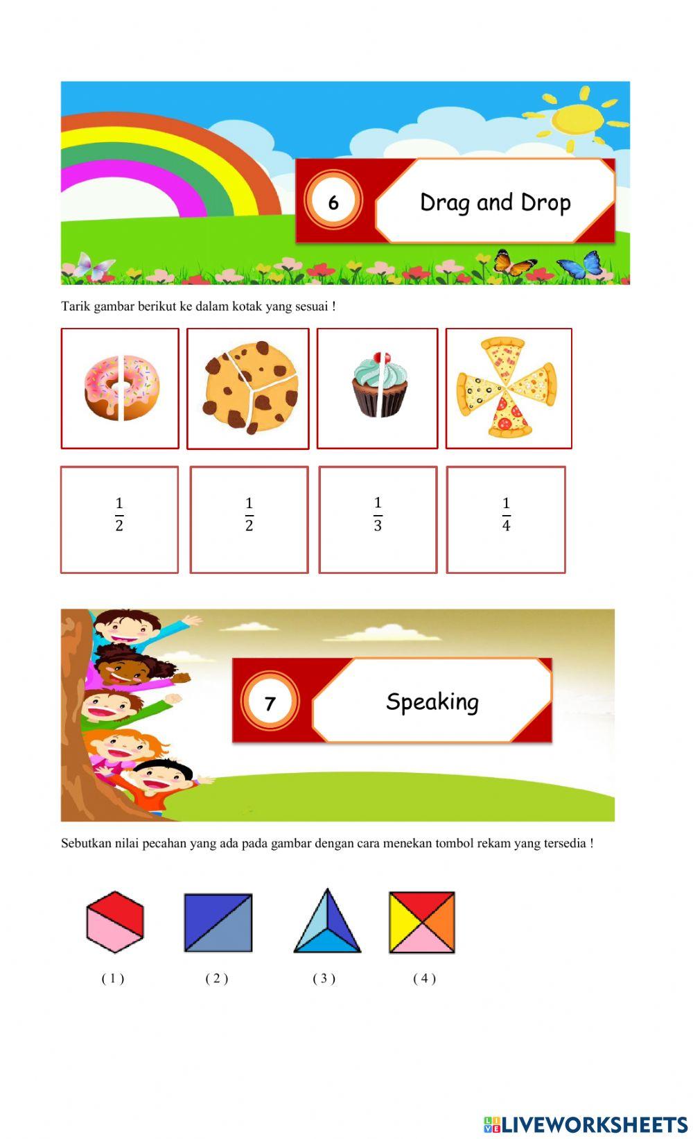 Latihan Materi Pecahan