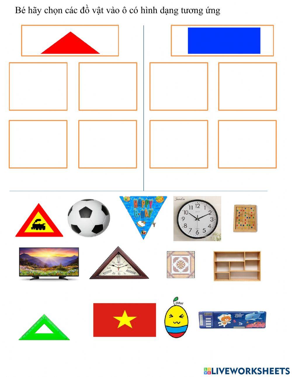 BT hình chữ nhật - hình tam giác