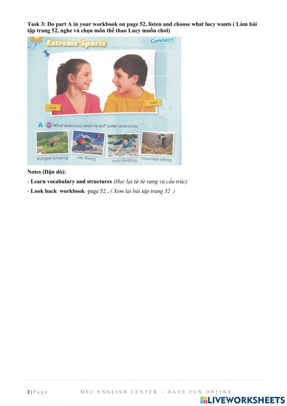 Starters 1B- Unit 6- Lesson 4