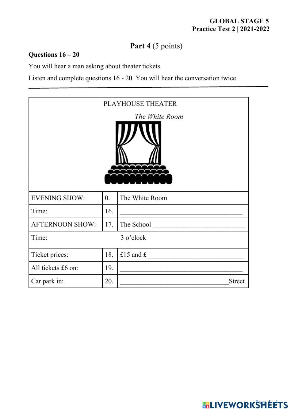 GS5-EOT-Practice Test 2- Listening