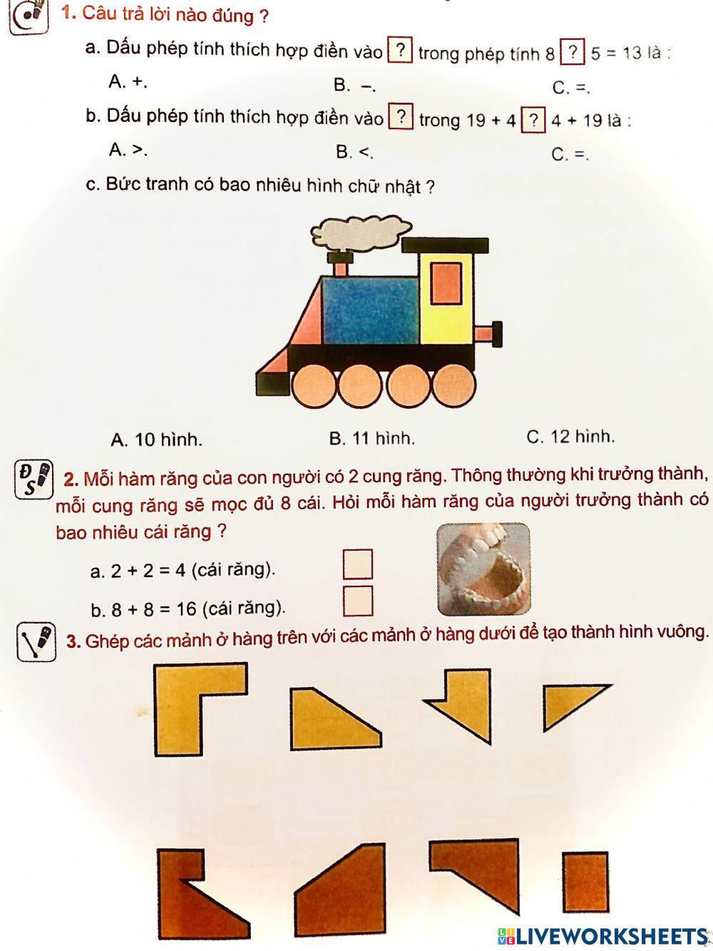 Ôn Toán ngày 02-12-2021